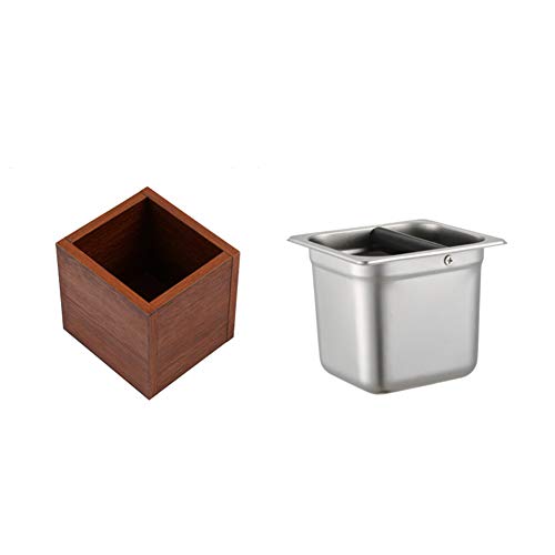 Preisvergleich Produktbild Queta 2500 ml Kaffeepulver Schlackenbox Edelstahl Innenkasten abnehmbar Kaffeepulver Schlackenbox