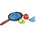 Produktbild Toyvian Baby Badespielzeug Spaß Schwimm Squeeze und Squirt Badewanne Squirters Sinking Fish und Net Spielzeug Spielset für Kinder, Kinder, Kleinkinder (4 Stück, zufällige Farbe)