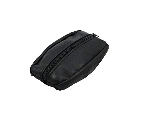 mamjack  Monedero de hombre  de Piel auténtica  negro  para bolsillos de pantalón o chaqueta