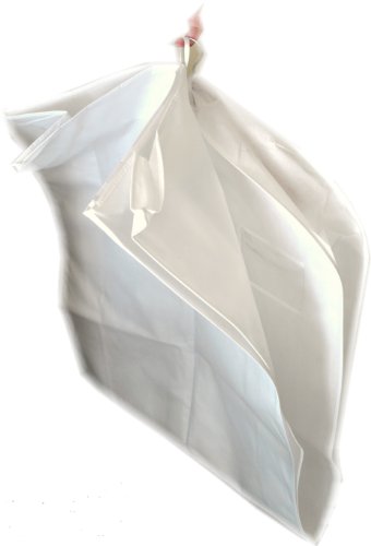 Deluxe PP Weiß Kleidersack Kleiderhülle Schutzhülle für Brautkleid Abendkleid Hochzeitskleid 183cm - 3
