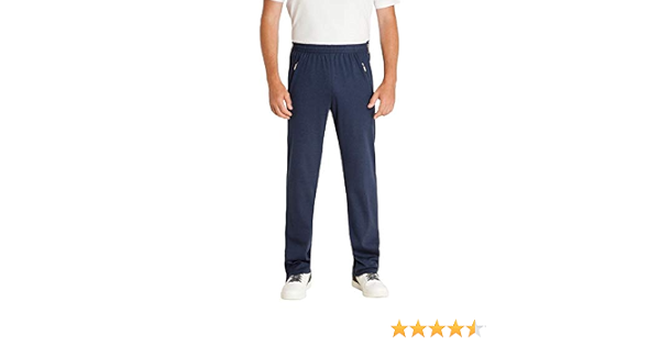 hajo - Pantaloni da riabilitazione, da uomo, con chiusura lampo sulla  gamba, per jogging o per il tempo libero Marine (609). W56 : Amazon.it:  Abbigliamento