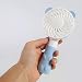 Produktbild Outdoor tragbare Handheld USB wiederaufladbare Mini niedlichen Cartoon-Lüfter Tischventilator (Color : Blau)