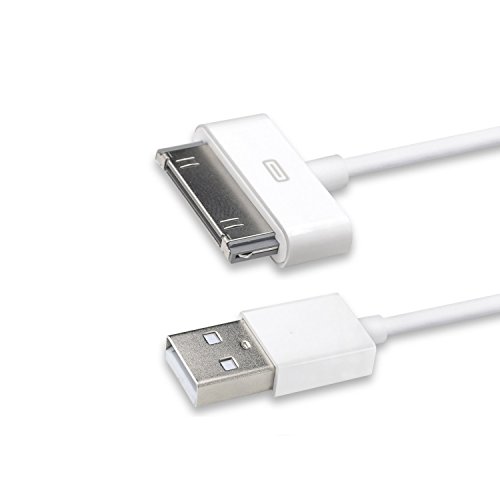 iPhone 4s Cable, HQTech 1-Pack Apple USB Sync and Charging Cable for iPhone 4/4s, iPhone 3G/3GS, iPad 1/2/3, iPod - 3.2 Feet 1 Meter - 6240