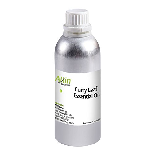 Allin Exporters Curry Leaf Essential Oil Undiluted & Pure Therapeutic Grade Ideal for Aromatherapy, Skin Damage & Hair Nourishment (100ml)