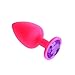 Produktbild Analplug Silikon Crystal Diamant Erotik Plug , Brand LPDC®, Rosebud Analplug S Color Pink / lila
