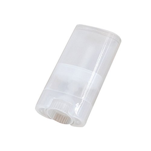 Empty Oval Lip Balm Deodorant Tube Container Holder Makeup Cosmetic ,Transparent