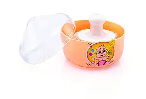 Shopfork Powder Puff with Box Holder Container for Kids Powder Case for Baby Face and Body (JOLLY KIDS)