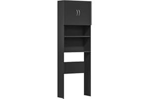 ‎VIDAXL vidaXL Szafka pod pralkę czarna 64x24x190 cm Drewno klejone