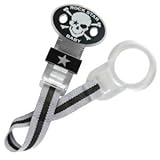 Rock Star Baby Schnuller Pirat Skull + Schnullerkette Pirat Totenkopf Gr. 2 - 2