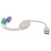 Rts™ Premium Quality USB to PS/2 Active Adapter USB Type A Male to 2 PS/2 Female (Keyboard & Mouse) Plug and Play - 2 Year Warranty With Rts (Radhey Techno Services) RS.149.00
