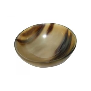Shaving bowl made from genuine Buffalo Horn, 10cm diameter - Image 2