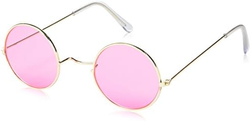 Laugh And Confetti – fiehip026 Accessory for Fancy Dress Accessory Set – Hippie Glasses + Pendant Set with Headband