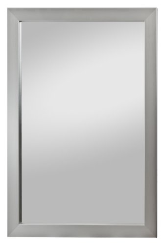 Spiegelprofi H0130257 Rahmenspiegel Ines, 78 x 55 cm, Edelstahloptik