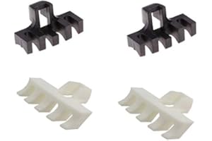 BRIUERG 4 PièCes Raquette de Badminton Cordage Machine-Outil Raquettes RéDucteur de Pression RéPartiteur de Charge Adaptateur Attachement Noir et Blanc