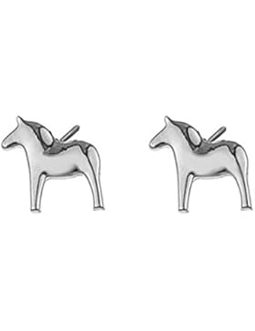 AnnaViktoria Schweden Ohrstecker Dalapferd silber, 15x15 mm