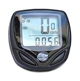 YKS Digital Wireless Bicycle Bike LCD Cycling Computer Odometer Speedometer Black