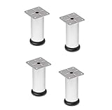 Material: Stahl - Farbe: Chrom matt gebürstet - Anschraubplatte eckig: 55 x 55 mm