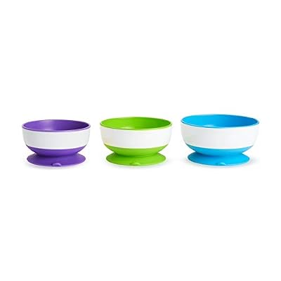 Munchkin Bols avec Ventouse Ultra Puissante, Lot de 3