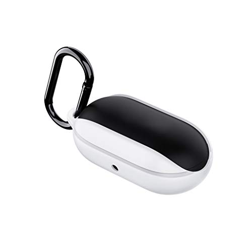 Preisvergleich Produktbild Bluetooth Kopfhörer Schutz Box Flüssigsilikon Drahtloses Bluetooth Headset Flüssigsilikon Hülle Sende Haken für Samsung Galaxy Buds (Schwarz)