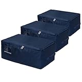 DOKEHOM 3 Piezas Almacenaje bajo la Cama (5 Colores), Resistente al Agua de...