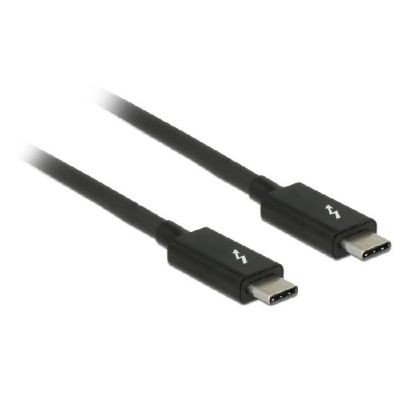 Delock 84845 Kabel Thunderbolt 3 USB-C auf Stecker USB-C 1m schwarz