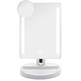 Auxent Kosmetikspiegel mit LED Beleuchtung, Touchscreen und...