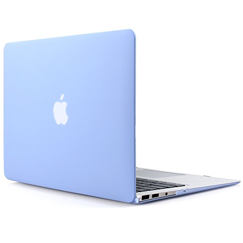 iDOO MacBook Schutzh  lle   Hard Case Cover Laptop H  lle  F  r MacBook Air 13 Zoll  A1369 A1466  - matt  Babyblau