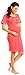 Zeta Ville Womens Maternity Nightie Nursing Nightdress Breastfeeding Gown - 391c (Coral, 10)