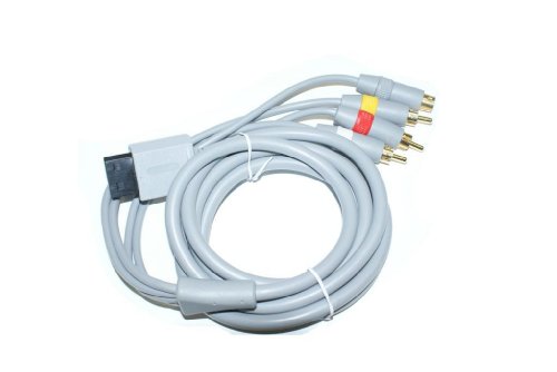 Preisvergleich Produktbild 3-Cinch + S-Video Kabel AV TV Scart für Wii - RBrothersTechnologie