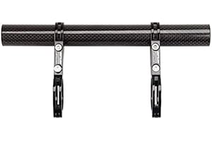 GUB G-202 Carbon Fiber Alluminum Handlebar Extend Extender Extension Bicycle Speedometer Headlight Light Lamp Double MountHolder