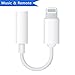 Produktbild Lightning 3,5 mm Kopfhörer Adapter für iPhone X/10, iPhone 8/8 Plus/iPhone 7/7 Plus, Kopfhörer Extender Jack Stereo Dual Blitz Adapter & Splitter mit, Lightning Earhone Zubehör und AUX Jack Kopfhörer Kabel Adaptor for iPhone 7 / 7Plus / iPod / iPad, Kompatibel mit IOS 11 und mehr (weiß)