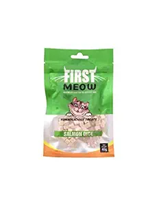 Aquatic Kart First Meow Salmon Dice Cat Treat (Salmon Dice, Pack of 1)