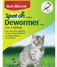 Bob Martin Dewormer Spot On 2 Tube For Cats And Kittens
