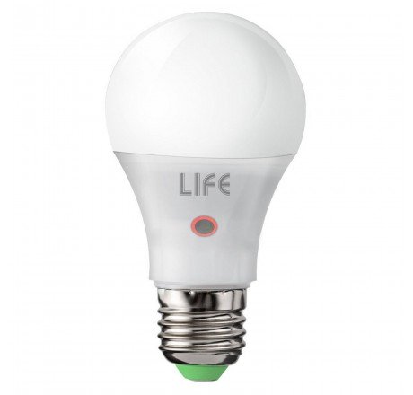 Lámpara Bombilla E27, 9 W, Luz Blanca Cálida, con Sensor LIFE Sensor de Noche