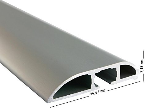 Lichtschachtabdeckung in Silber für Kellerschacht und Lichtschacht, 80 x 150 cm, individuell kürzbar, moderner und trittfester Gitterrostabdeckung mit Alurahmen und hochtransparentem EVA-Gewebe - 4