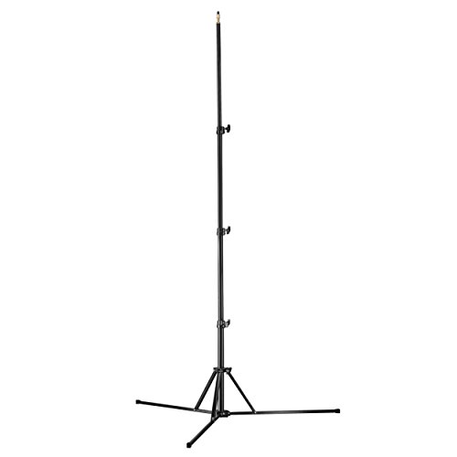 Walimex Pro GN-806 Lampenstativ (maximal Arbeitshhe 215cm, Belastbarkeit: 5 kg, Gewindeanschluss mit 1/4 und 3/8 Zoll) schwarz Walimex Pro GN-806 Lampenstativ (maximal Arbeitshhe 215cm, Belastbarkeit: 5 kg, Gewindeanschluss mit 1/4 und 3/8 Zoll) schwarz