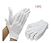 Produktbild Crasy Shop 12 Paar Weiß Baumwolle Arbeitshandschuhe Schutzhandschuhe