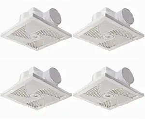 Oswim Ceiling Ventilation/Exhaust Fan(200mm/8 Inch, White) | Made in India (Pack of 4)