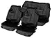 Streetwize HDWS Black Heavy Duty Waterproof Black- [2 Front/1 Rear] Full Set "Nylon" Seat Protectors- In Zip Bag