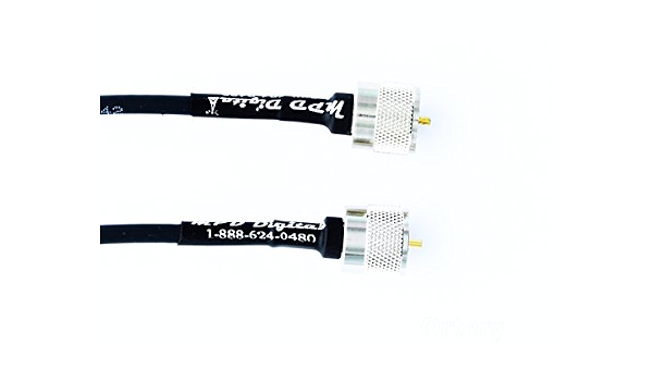 Us Made Pl259 Uhf Male Jumper - Andrew Commscope Cnt-240 Coaxial Cable | Ham Or Cb Radio Antenna Coax Uhf Vhf Hf Antenna Rf Transmission Line Pl-259 Connector Lmr240 (23-Feet) (888063883156)