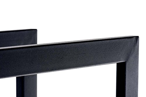 CLP Metall Kaminholzregal / Kaminholzständer KERI V3, Metall matt schwarz, bis zu 8 Größen wählbar 25 x 60 x 150 cm - 6