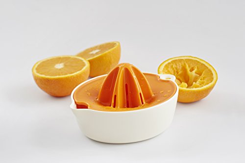 Fiskars Zitruspresse mit Behälter, Durchmesser 11,9 cm, Kunststoff, Weiß/Orange, Functional Form, 1016125 - 2