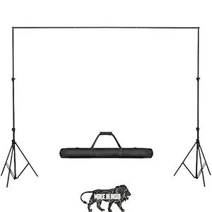 Boltove Portable Background Support Kit for Backdrop Photography and Videography 9x9 Feet | Foldable Stand Kit with Carry Bag