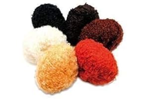 witte Engel - Capelli per bambole, biondo dorato, composizione: 64% mohair, 27% lana, 9% poliammide