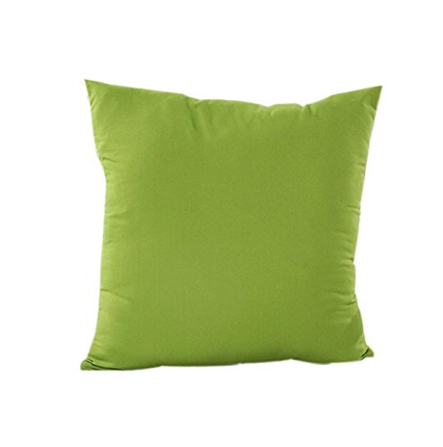 Rosennie Kissen Fall Baumwolle Leinen Kissen Abdeckung Streifen (Grün)