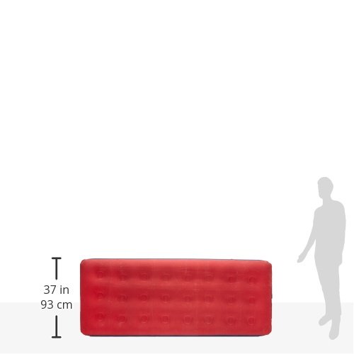 10T Velo Single – Standard-Luftbett Luftmatratze Velours-Liegefläche 192x77x24cm - 2