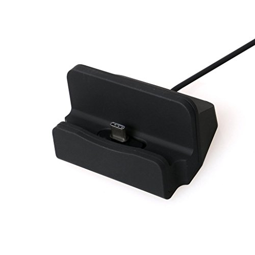 Fone-Case Black Desktop-Typ-C Daten Sync Aufladen Dock Station Cradle Ladegerät Stand Mount für BlackBerry KeyOne - 4