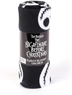 Nightmare before Christmas fleece blanket, Jack, black.