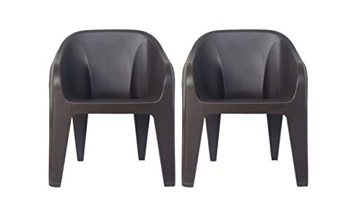 Supreme Futura Plastic Chair Set Of 2 Wenge Shop Archit Room