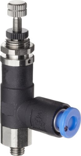 SMC ARJ210-M5BG Miniature Regulator, Relieving type, 29 - 101 psi Set Pressure Range, 7 scfm, Gauge, Bracket, M5 by SMC Corporation